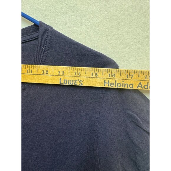 Fruit Of The Loom Navy Blue Mens Crew Neck T-Shirt Size S 100% Cotton Casual Tee - Picture 4 of 7